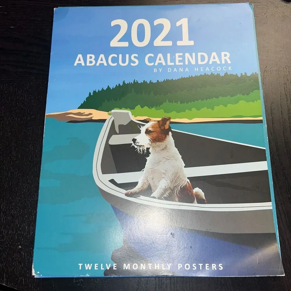 Abacus Calendar 11 x 14 Posters by artist Dana Heacock 2021 *Missing December